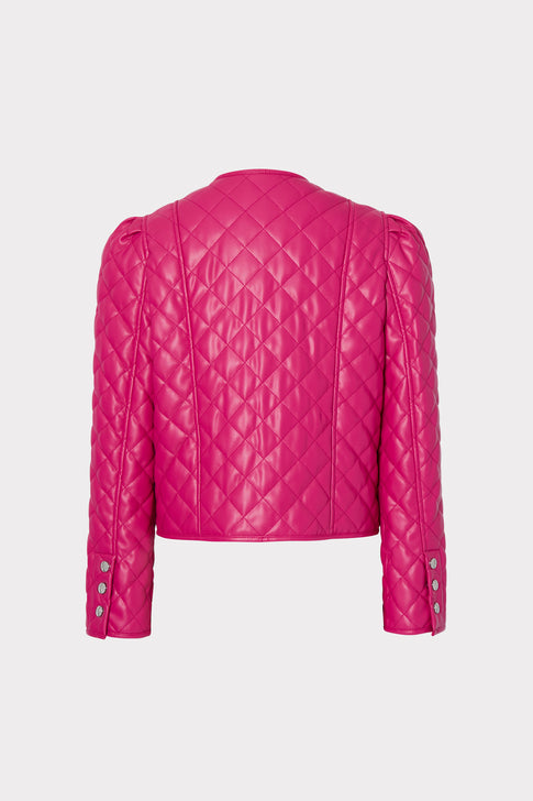 Hollie Quilted Vegan Leather Jacket