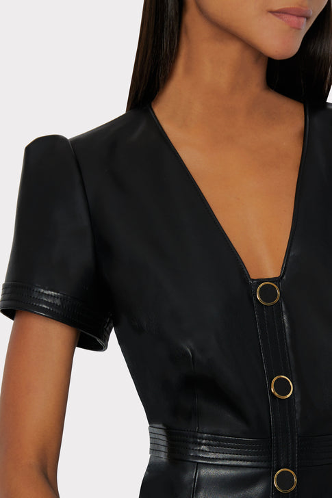 Isabelle Vegan Leather Dress