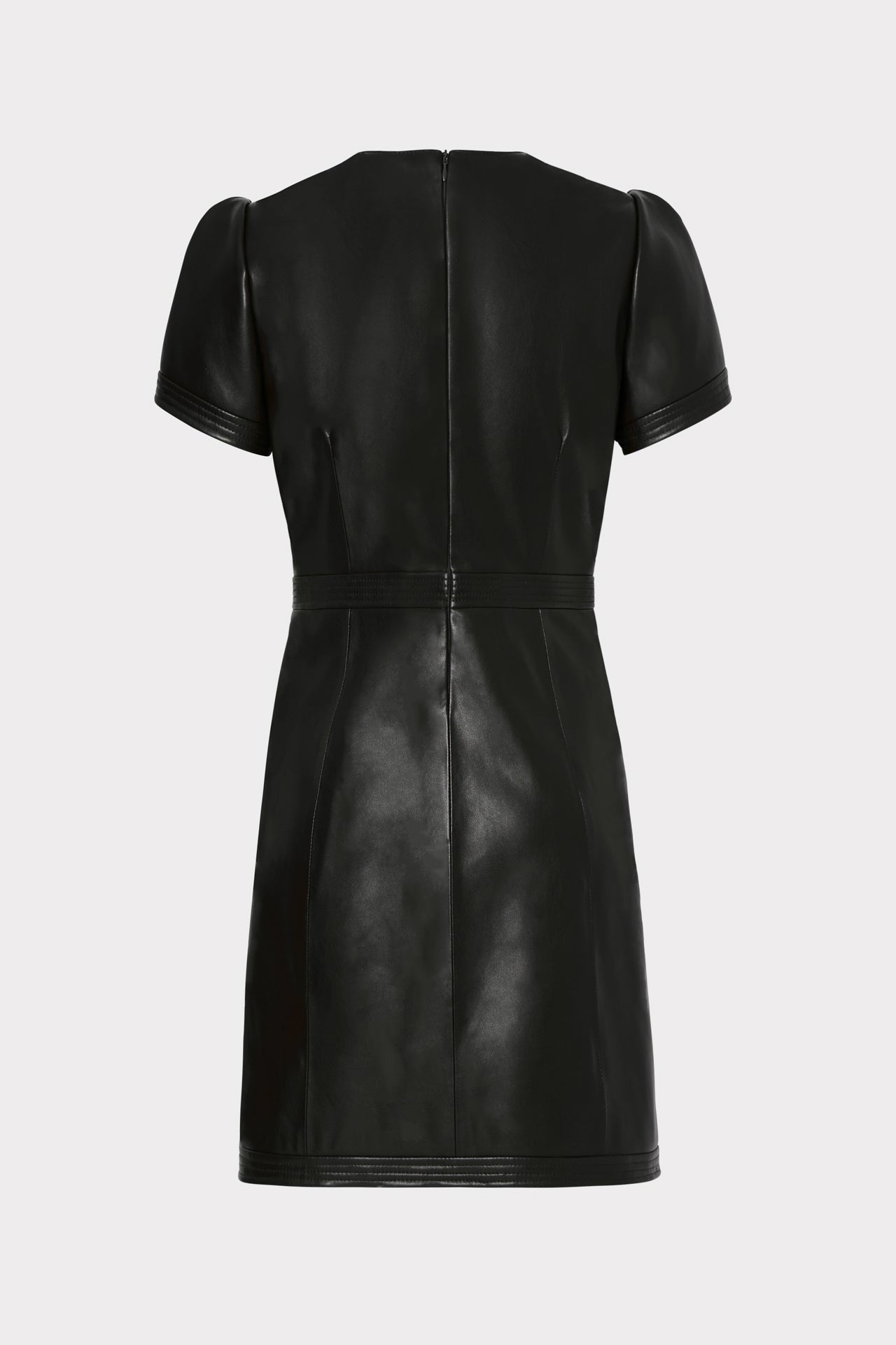 Black Faux Leather Dress