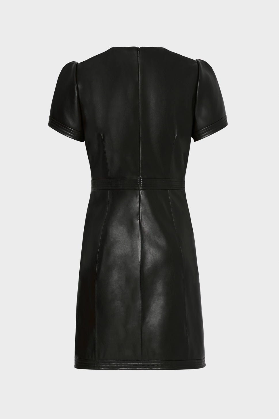 short leather dress
