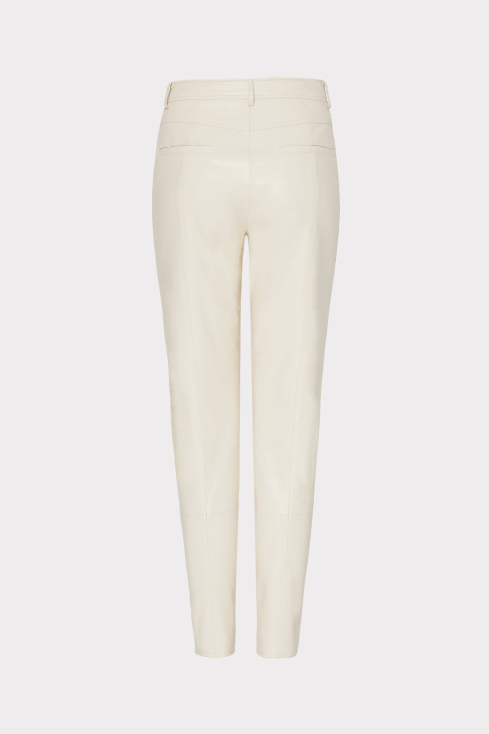 Women's White Vegan Leather Pants