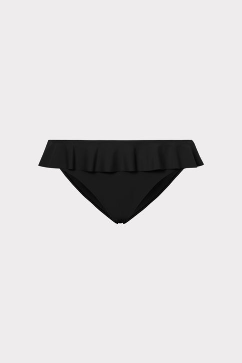 Solid Ruffle Bikini Bottom