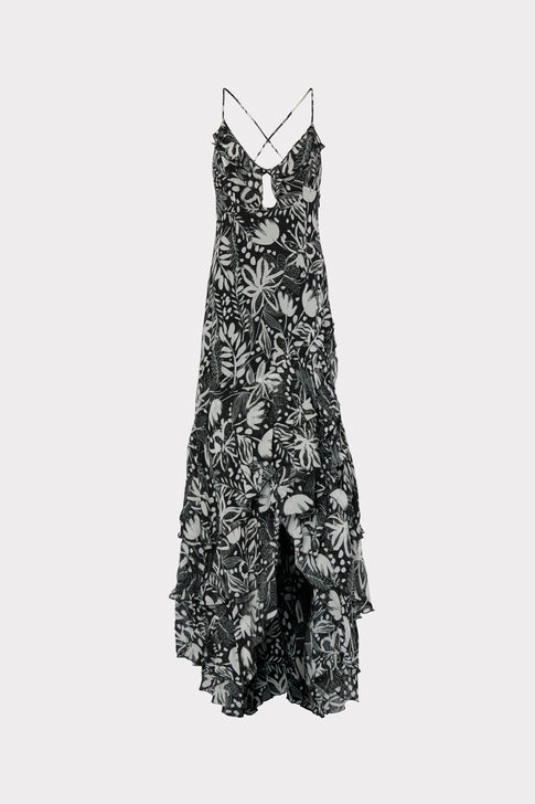 Edie Painted Tiger Lily Dress
