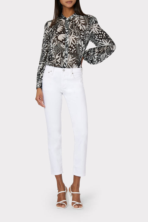 Glora Painted Tiger Lily Top