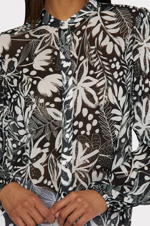 Glora Painted Tiger Lily Top