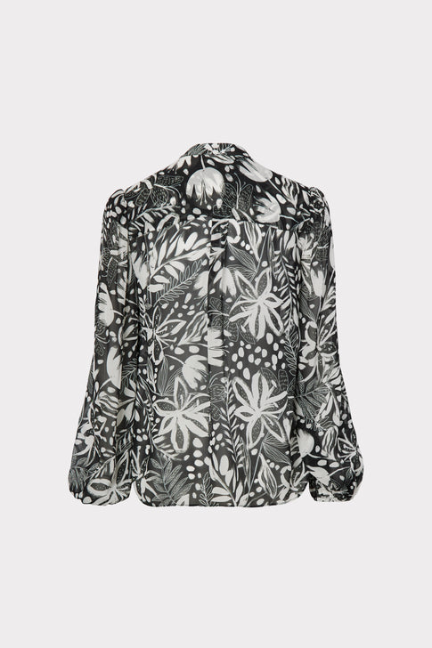 Glora Painted Tiger Lily Top