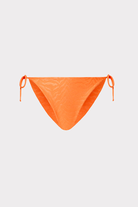 Milly Women's Ojal Tiger Jacquard Triangle Bikini Top Melon