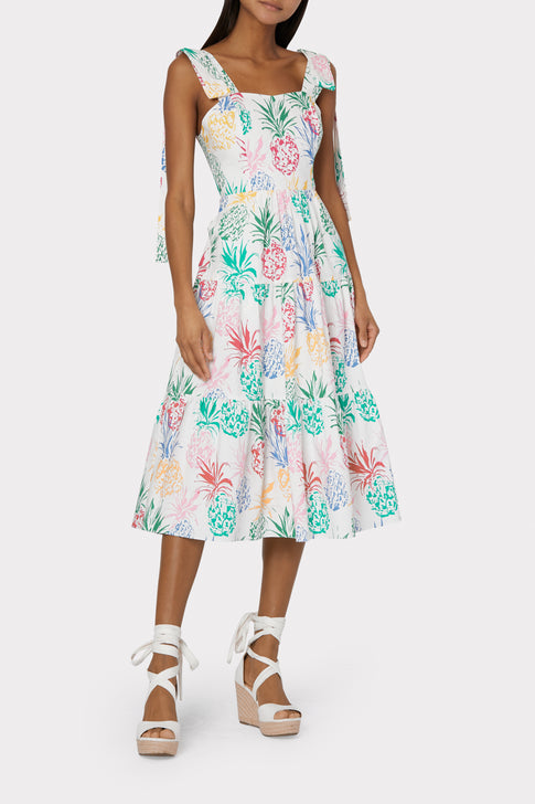 Ellery Tropical Pineapple Print Dress