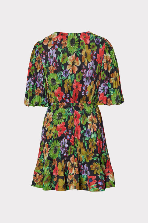 Elle Pleated Print Dress