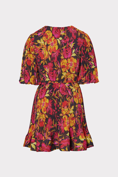 Elle Pleated Print Dress