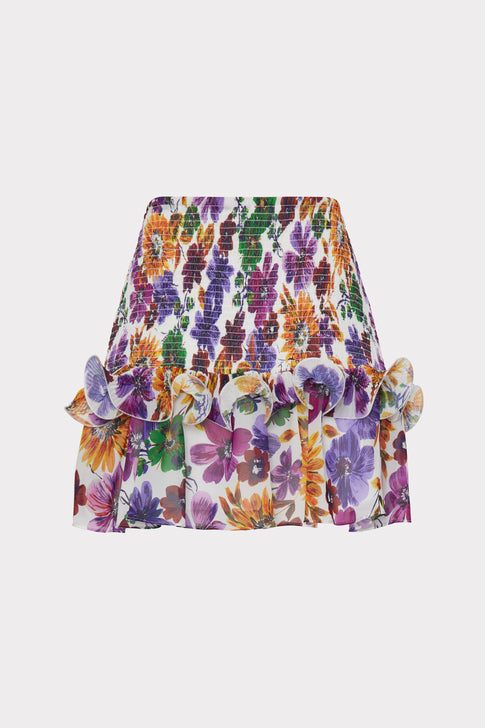 Gema Wildflower Garden Print Mini Skirt