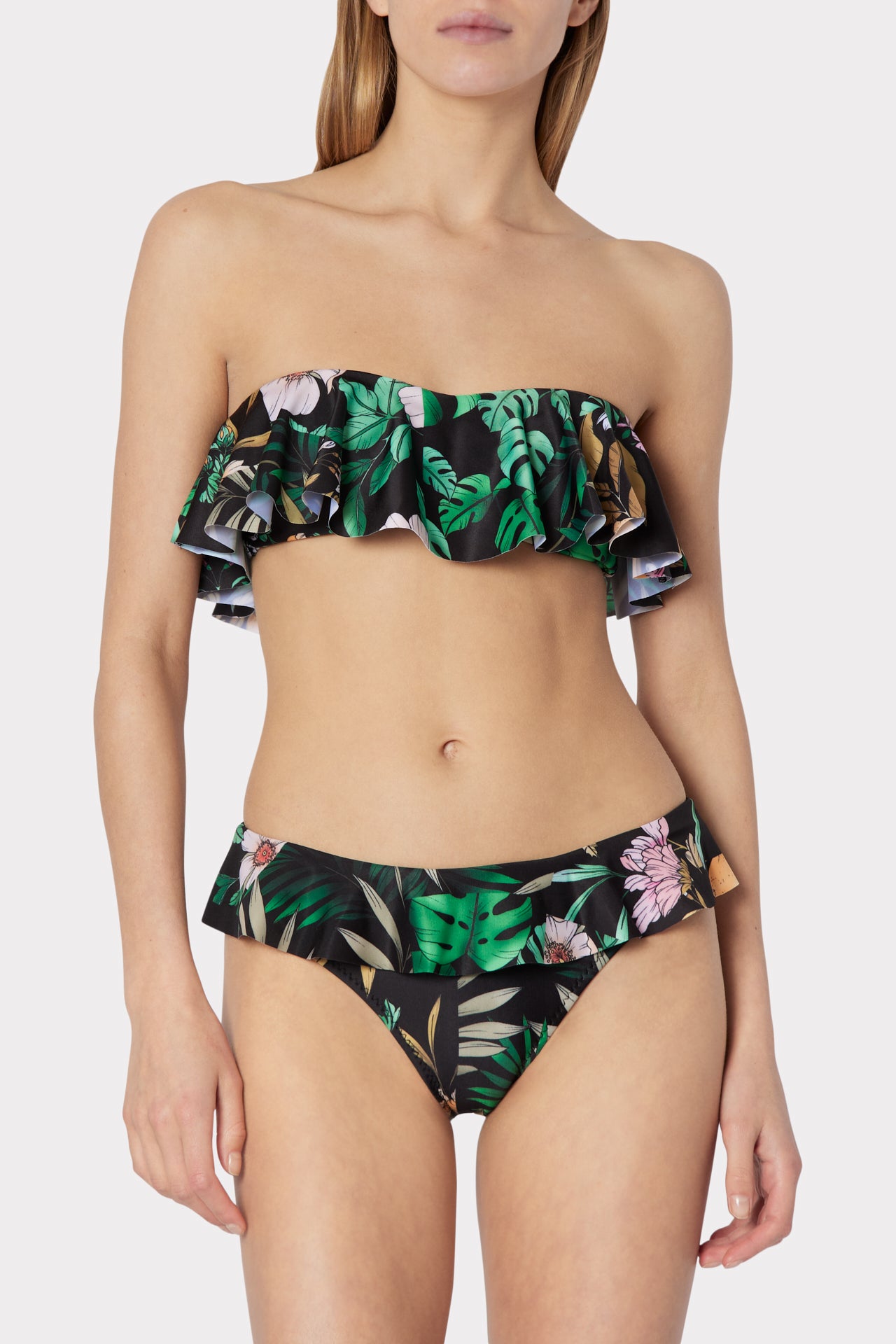 Jungle Tile Michelle Ruffle Bikini Bottom