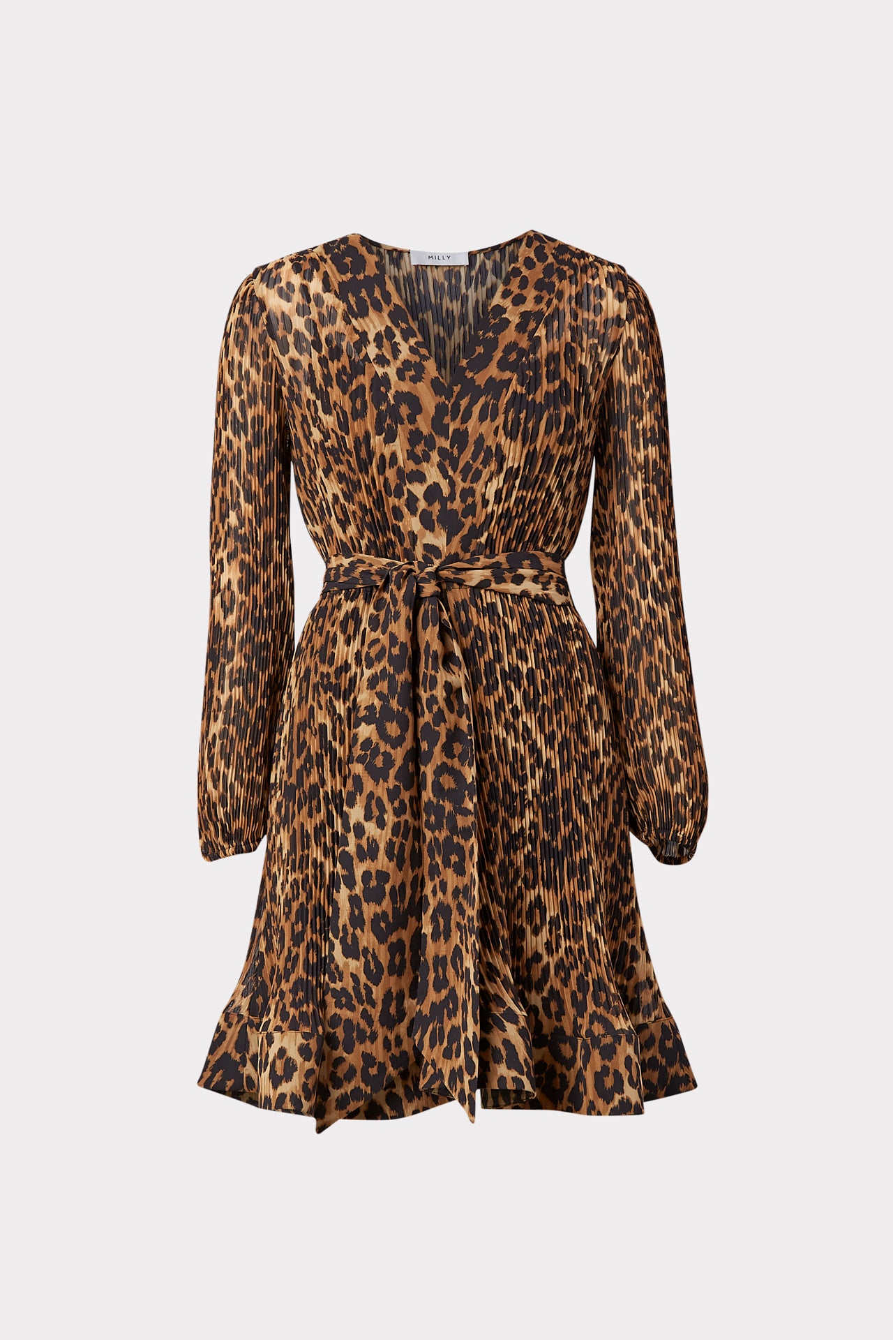 Liv Leopard Print Pleated Dress