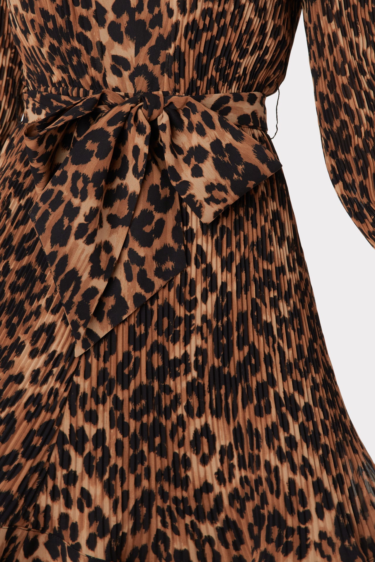 Liv Leopard Print Pleated Dress