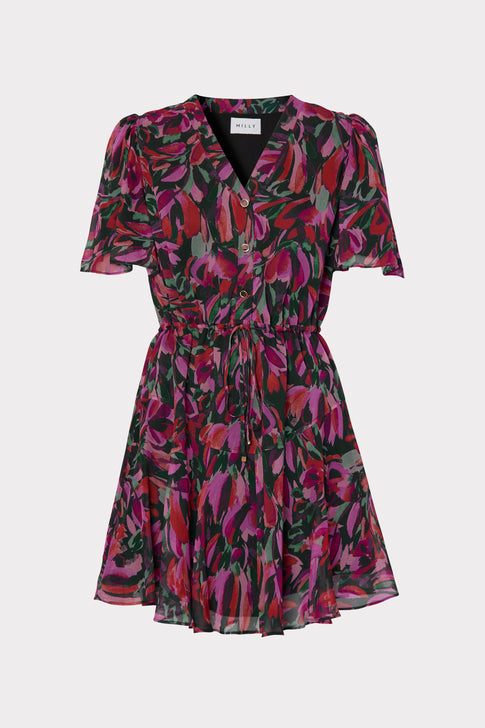 Harlie Tulip Bouquet Print Dress