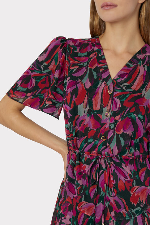 Harlie Tulip Bouquet Print Dress