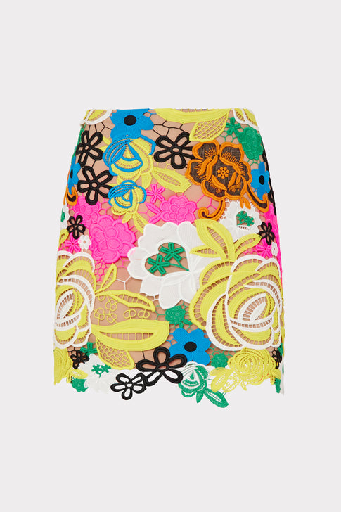 Multi Color Lace Skirt