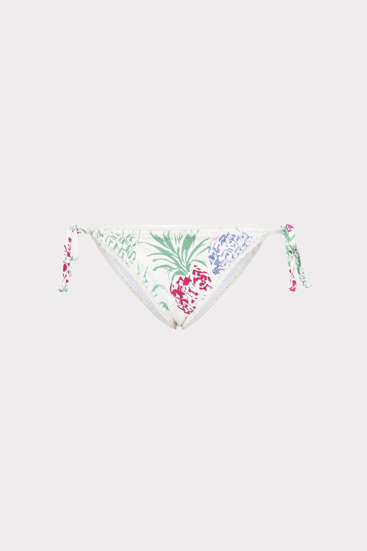 Tropical Pineapple Print Bikini Bottom