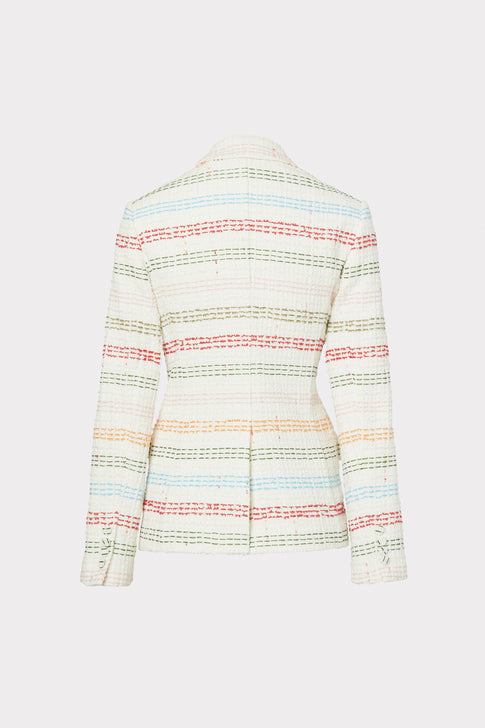 Avery Stripe Tweed Blazer