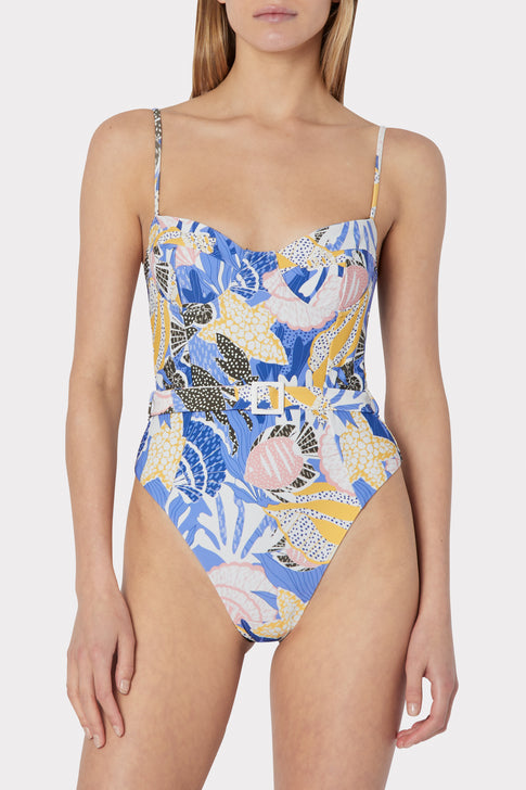 Under The Sea Belted One Piece
