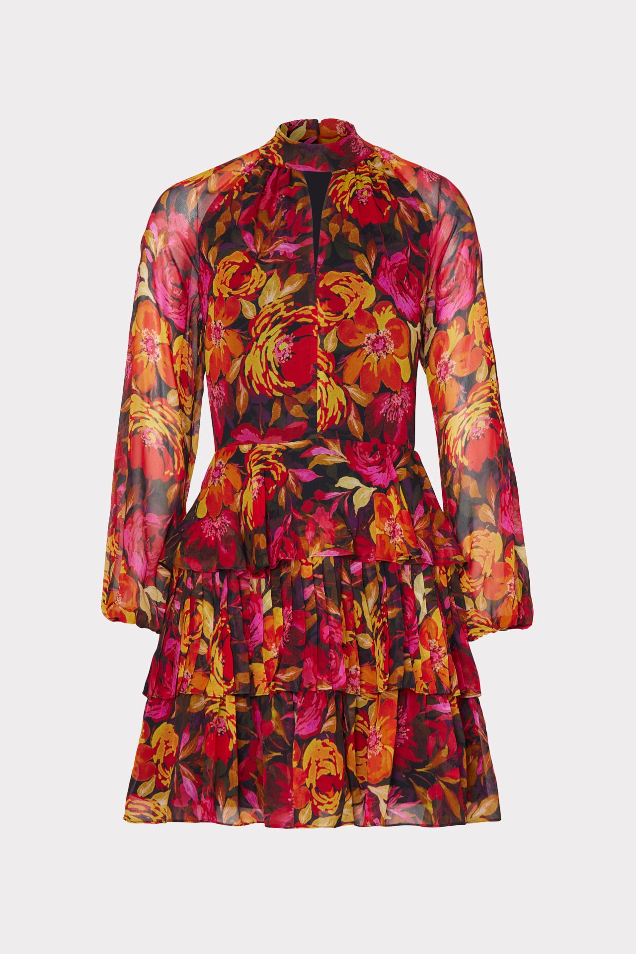 Iyla Fall Foliage Print Dress
