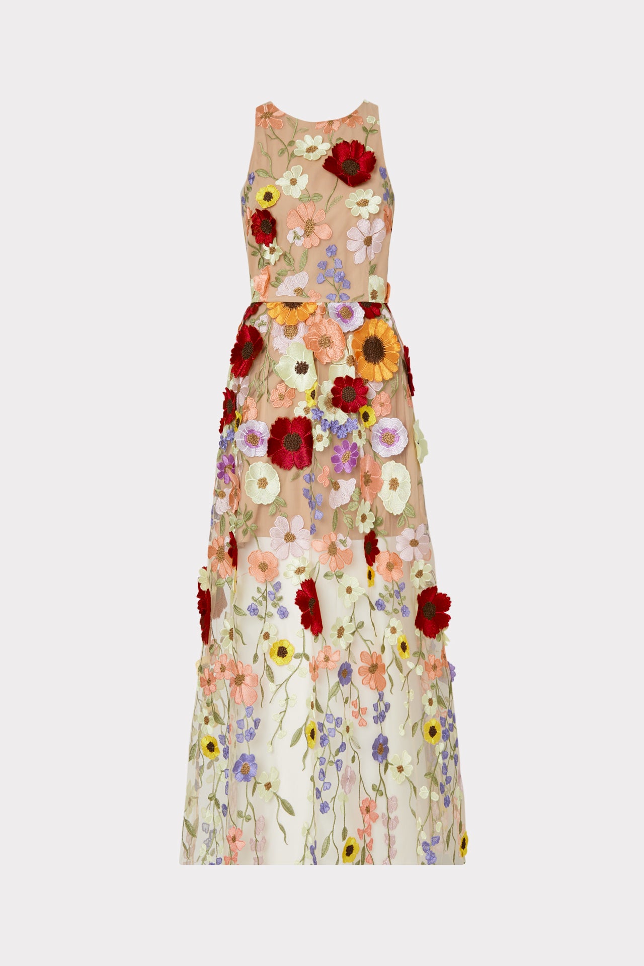 Hannah 3D Floral Embroidered Dress