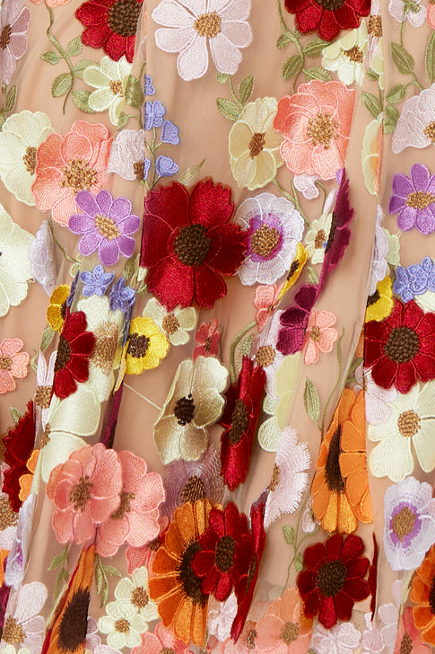 Penelope 3D Floral Embroidered Dress