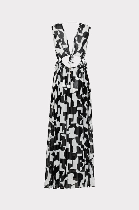 Mila Modern Geo Cutout Dress