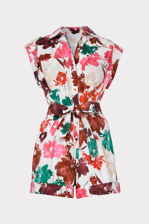 Dia Watercolor Silhouette Romper