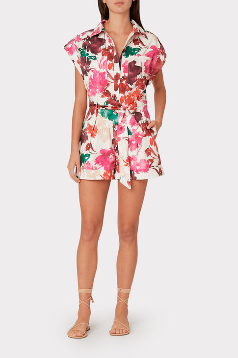 Dia Watercolor Silhouette Romper