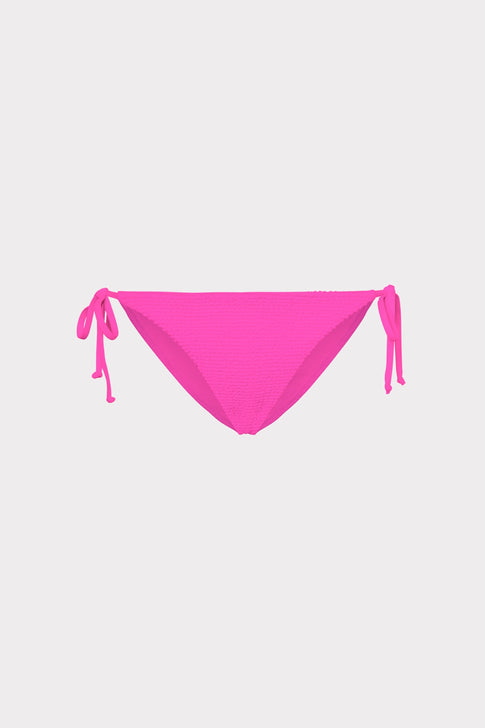 Textured Bikini Bottom Neon Pink Image 1 of 4