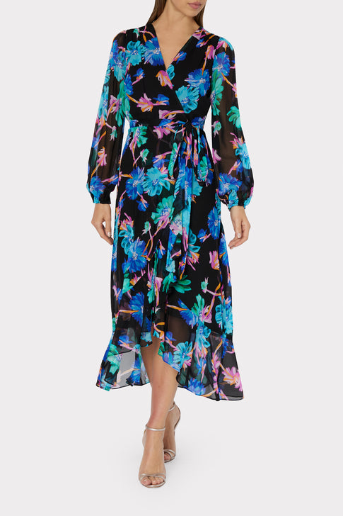 Halley Floating Cosmos Print Dress