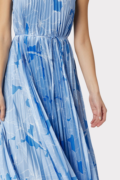 Irene Waterlily Print Dress