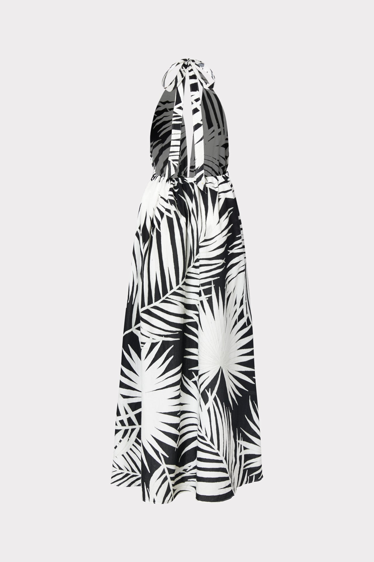 Dominque Oversized Palm Print Maxi Dress
