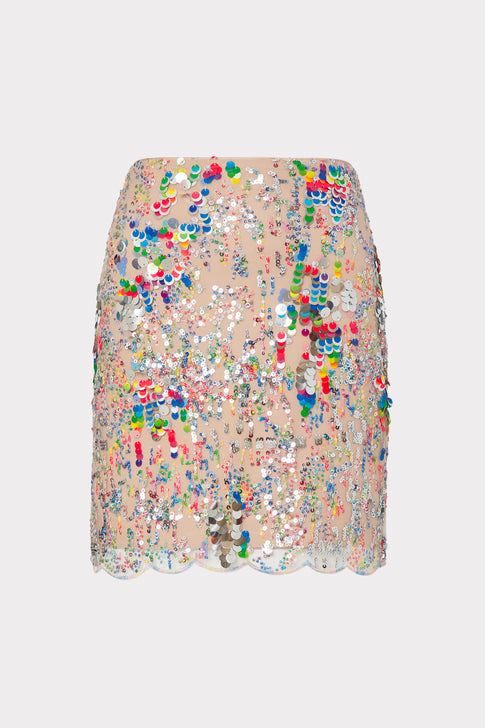 Kristina Multi Color Sequins Skirt
