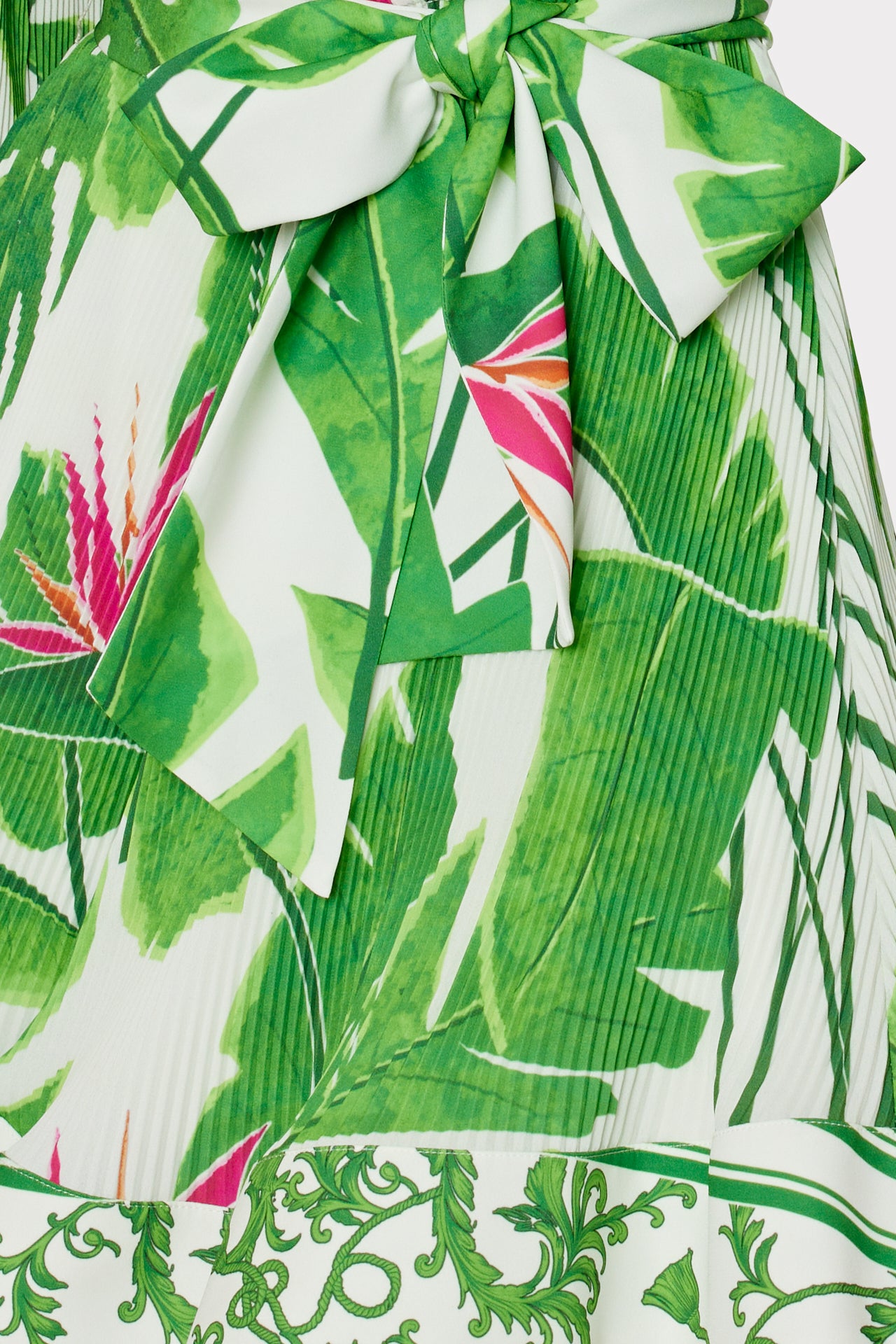 Liv Paradise Palm Pleated Dress