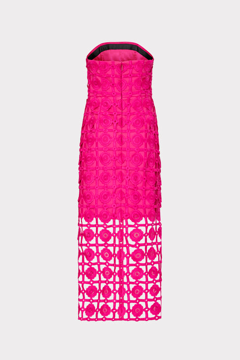 Kait Tile Lace Dress Milly Pink Image 4 of 4