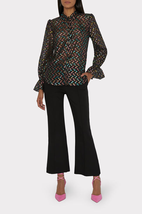 Lacey Confetti Dot Top