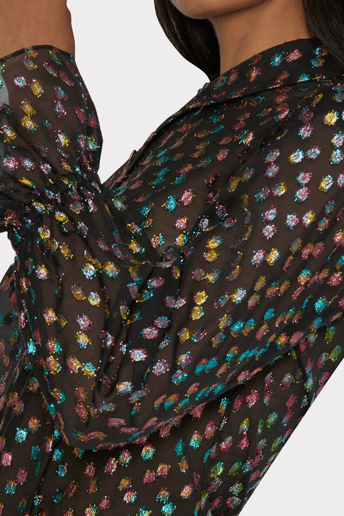 Lacey Confetti Dot Top