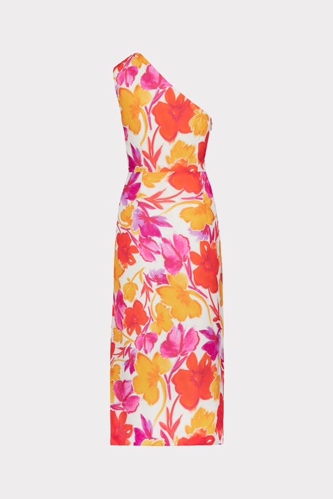 Elin Paper Peony Printed Dress