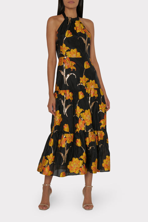 Hayden Gold Floral Dress