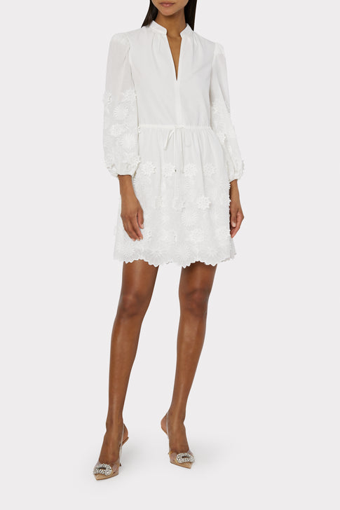 Elise 3D Cotton Embroidered Dress
