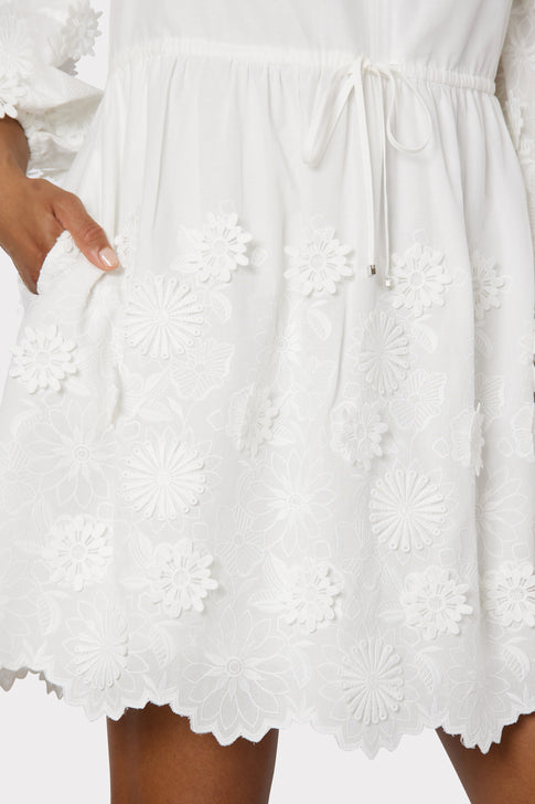 Elise 3D Cotton Embroidered Dress