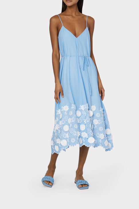 Becca 3D Cotton Embroidered Dress