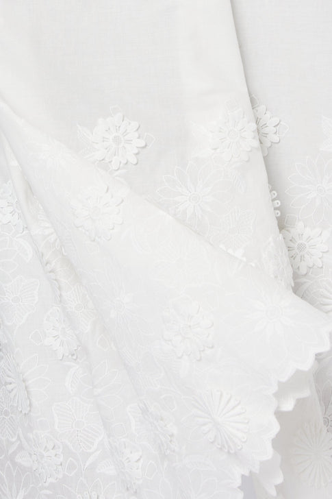 Becca 3D Cotton Embroidered Dress
