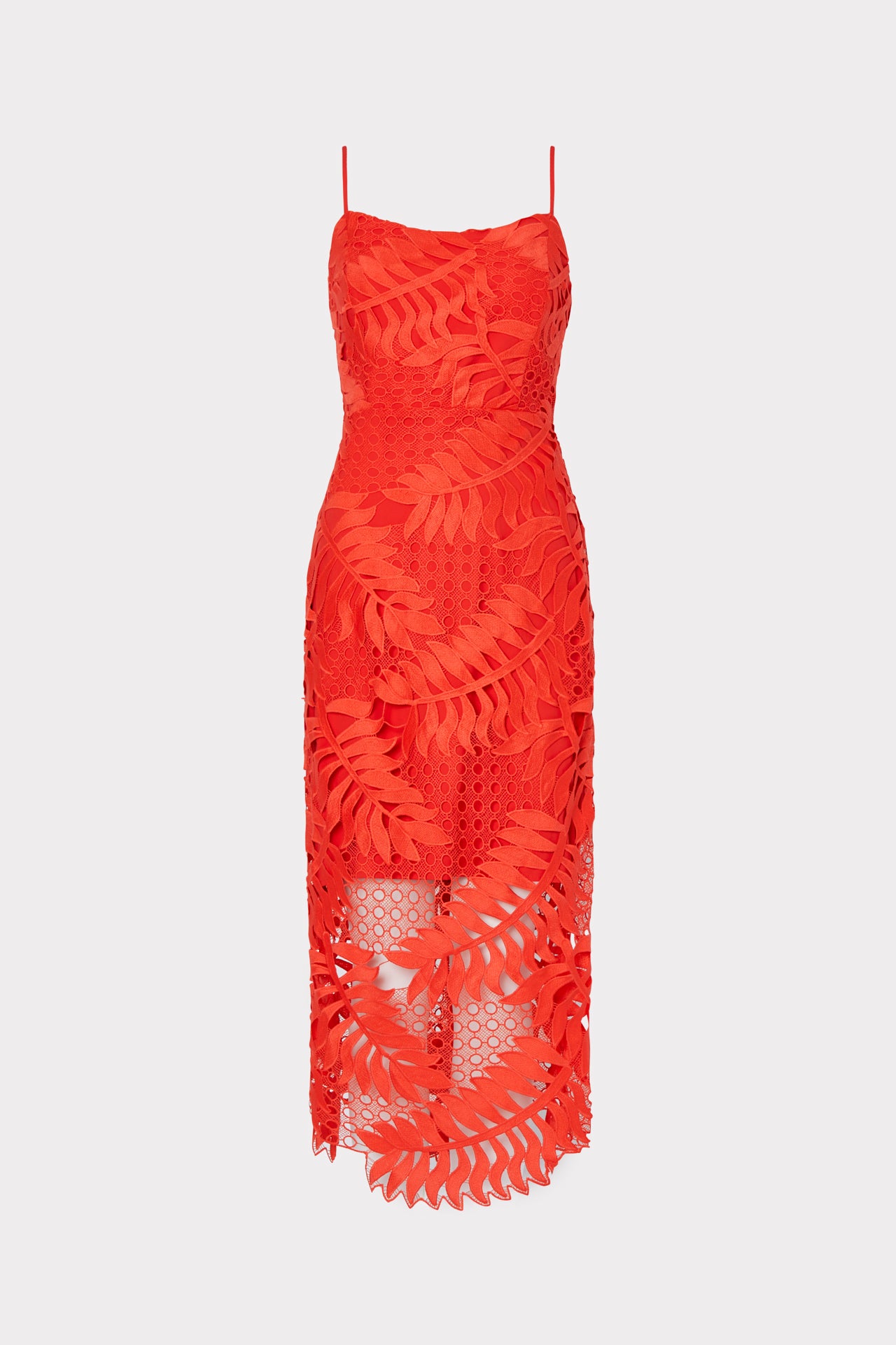 Emmett Tropical Palm Lace Dress