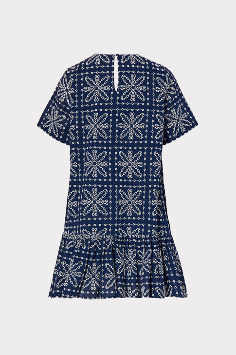 Brynn Tile Eyelet Dress