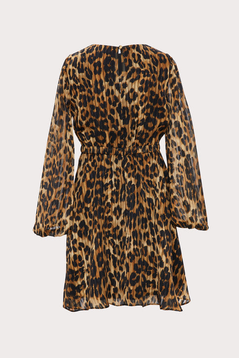 Mini Elma Cheetah Burnout Dress