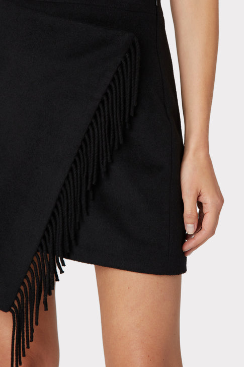Saylor Wool Fringe Skirt