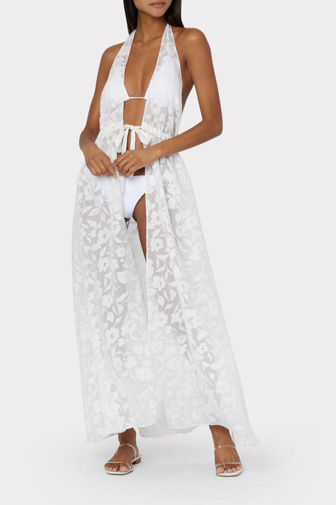 Dominque Burnout Floral Maxi Dress